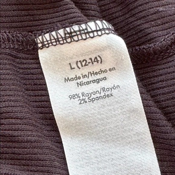 No Boundaries black spandex stretch ribbed knit sleeveless tank top size large - Picture 9 of 9